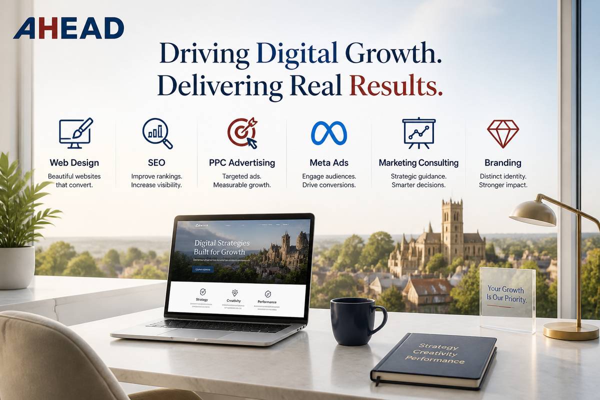 https://aheadmarketing.co.uk/ website